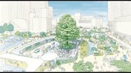 新宿駅西口の駅前広場に高さ30メートルのシンボルツリー　完成予想図を都が公表