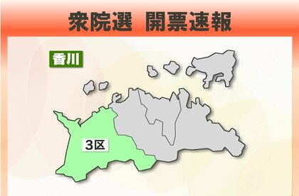 【衆院選開票速報】香川３区