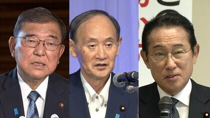 石破首相が菅元首相・岸田前首相と会食　退陣前に謝意を伝えたか　菅氏退席後も岸田氏と会食