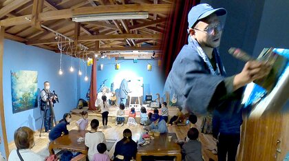 画家が被災店の倉庫をアトリエに　街を元気に！子どもも大人も楽しめる“秘密基地”【長野発】