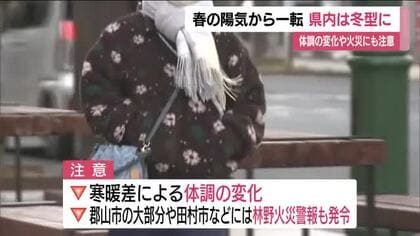 前日と10℃以上の気温差も　2月16日の福島県は冬型の気圧配置　寒暖差による体調変化に注意を