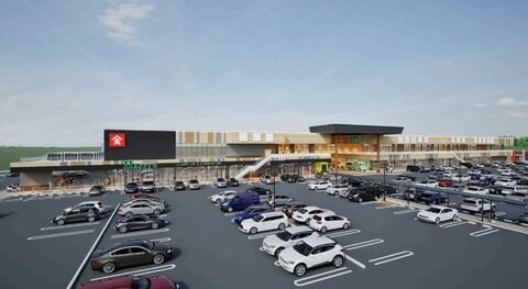 岡山市の天満屋ハピータウン西大寺店跡地にモール形式の新店舗　３月に食品スーパー先行オープン【岡山】