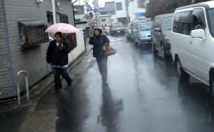 震災発生当日、石巻でも渋滞が発生していた