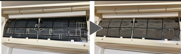 フィルターの掃除(提供:ダイキン工業)