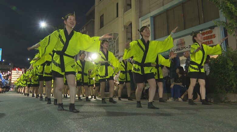 「これをやらないと夏が始まらない」にぎわう長野の夏祭り　「長野びんずる」に135連、7000人　熊本地震の募金も呼びかけ　「飯田りんごん」でも「暑さを振り払うような踊り」｜FNNプライムオンライン