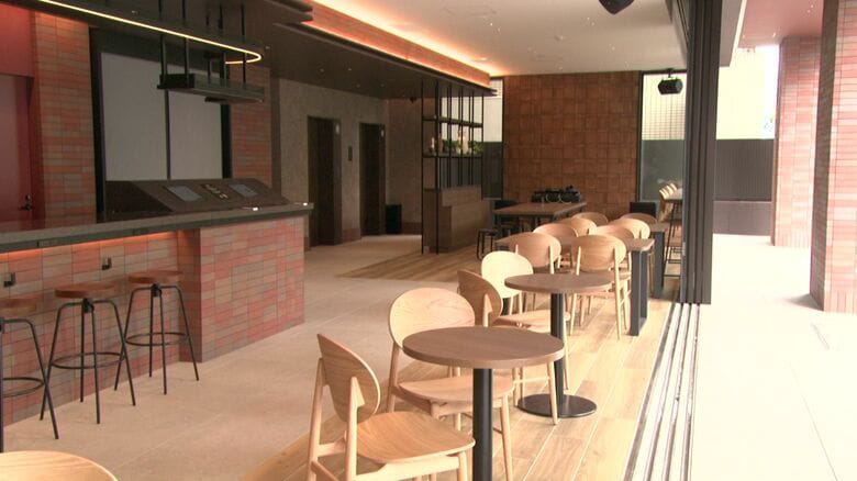 オープンスペースのカフェ