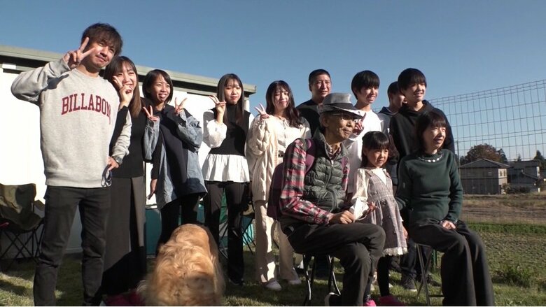 家族写真の撮影（長野県安曇野市・2021年10月）