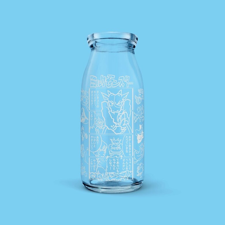 牛乳を飲み、漫画が浮かび上がった「ミルクコミック」（提供：関牛乳）