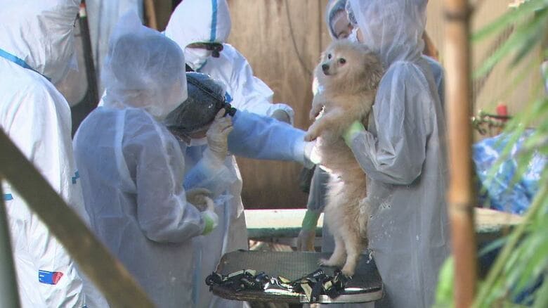 施設を家宅捜索（長野県松本市　2021年9月）