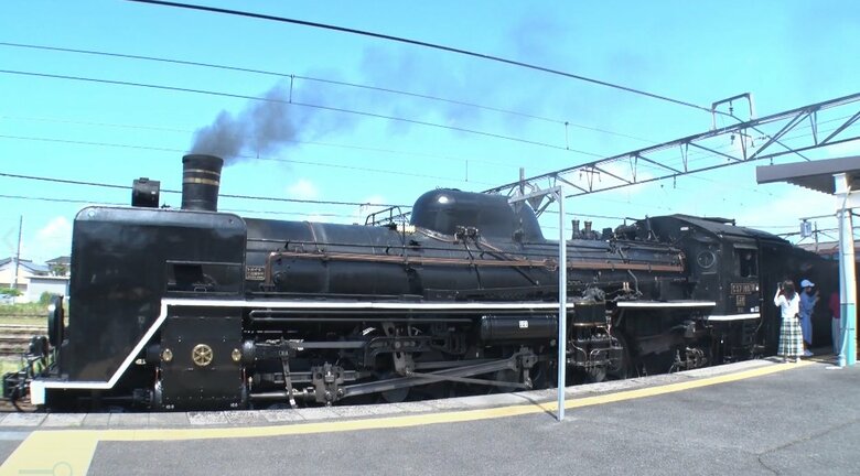 横から見たSLばんえつ物語