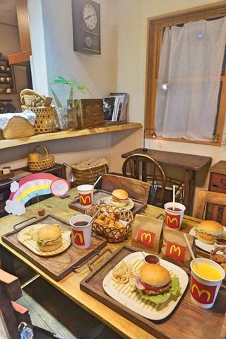 お母さんの誕生日にはマクドナルド風セット（提供：ゆうこさん）