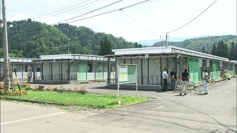 横倉地区の仮設住宅