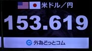 円高進行1ドル＝153円台後半水準　アメリカの利下げ観測や高市首相の政権基盤安定材料に
