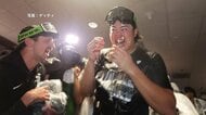 ホワイトソックス連勝で21年ぶりの地区シリーズ進出　村上宗隆は今季2度目シャンパンファイトで勝利の美酒