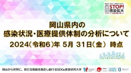 【岡山大学】岡山県内の感染状況・医療提供体制の分析について(2024年5月31日現在)