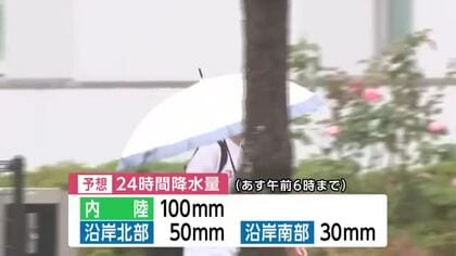 岩手県の内陸　土砂災害に十分注意を　警報級の大雨となる可能性も