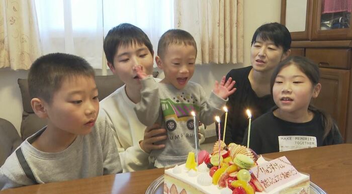 家族で誕生会(2022年10月)