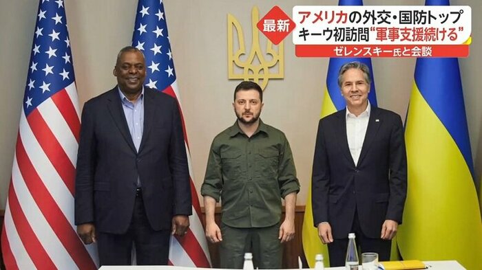 (左)軍事トップ・オースティン国防長官 (右)外交トップ・ブリンケン国務長官
