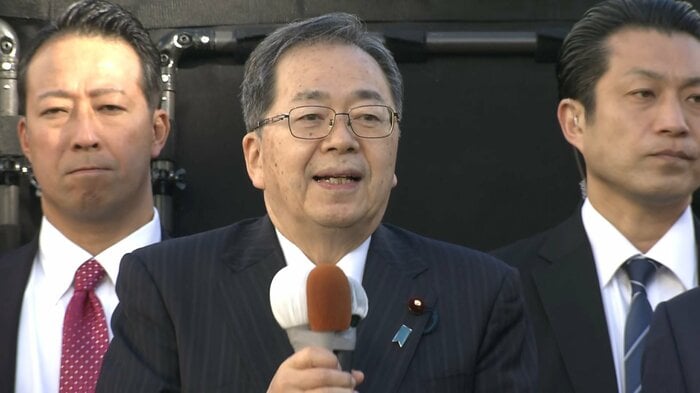 「経済安定・防災減災・平和」の3つの方向性をしめした 1月2日