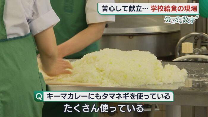キーマカレーに使うタマネギ
