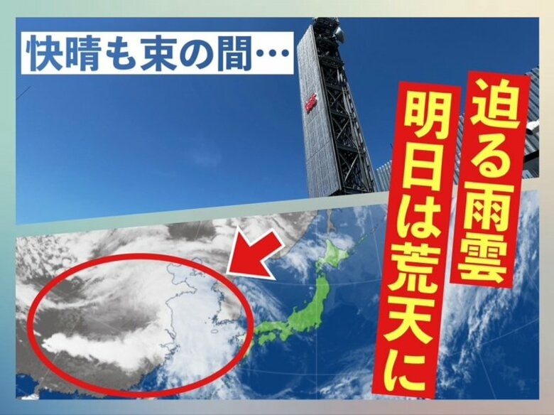 【広島の天気】5/9(金)は天気下り坂 昼頃には県内広く雨…夜遅くには雷を伴い激しく降る恐れも｜FNNプライムオンライン