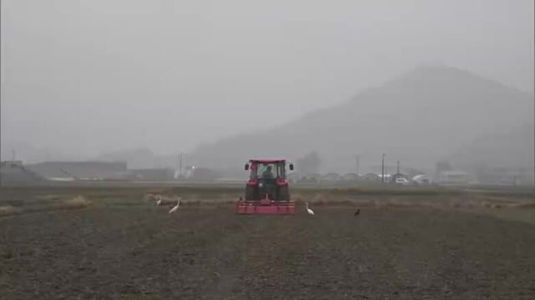 久しぶりにまとまった雨　「ようやく田植えの準備できる」農家には恵みの雨に｜FNNプライムオンライン