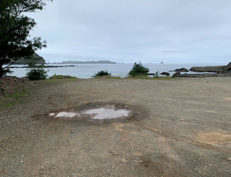 洲崎の滑走路跡地　離着陸に十分な長さとは言えず事故もあったという