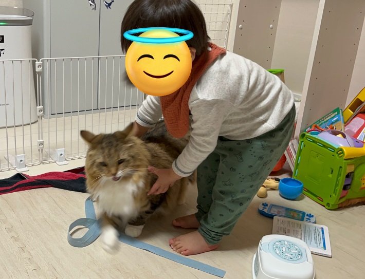 こちらは2022年の息子さんとルーナちゃん