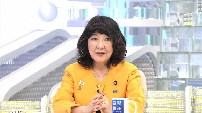 いつもの髪形の片山さつき財務相