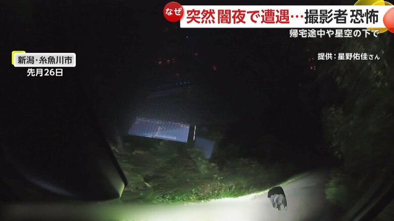 クマに遭遇した民家にほど近い場所