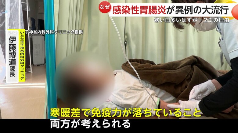 ウイルスの多さと免疫力の低下が原因と伊藤院長