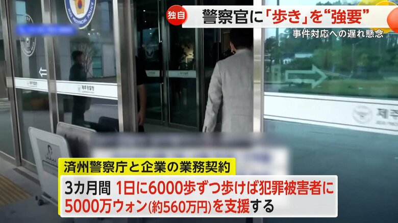 発端となったのは、済州警察庁と企業の業務提携