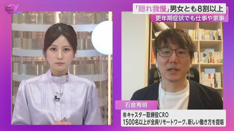 キャスター取締役CRO・石倉秀明さんは、企業にとって「健康による生産性の損失などをどうなくすか」が重要と話す