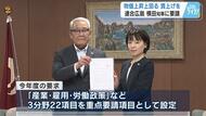 連合広島が県知事に要請　「物価上昇を上回る賃上げを」　働く人の声を施策に反映求める
