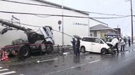 【速報】「トラックと車の交通事故です」と通報　直進していたトラックと右折しようとした車の接触事故　現場近くで電柱倒れる　消防によると6人がけが・うち4人が重傷　大阪・住之江区