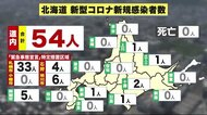 北海道 新規感染者54人 11日連続100人下回る 札幌 使用病床数