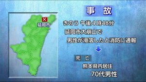 大崩山で登山中の熊本の70代男性が滑落し死亡 宮崎県