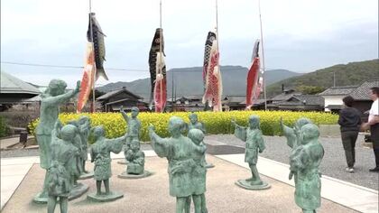 小豆島「二十四の瞳映画村」にこいのぼり…約３万本の菜の花も見ごろに【香川】