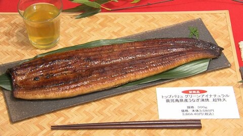 イオンが去年よりうなぎ500円安　稚魚豊漁で供給量増