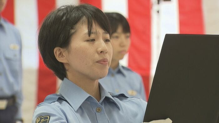 答辞・樋口綾巡査