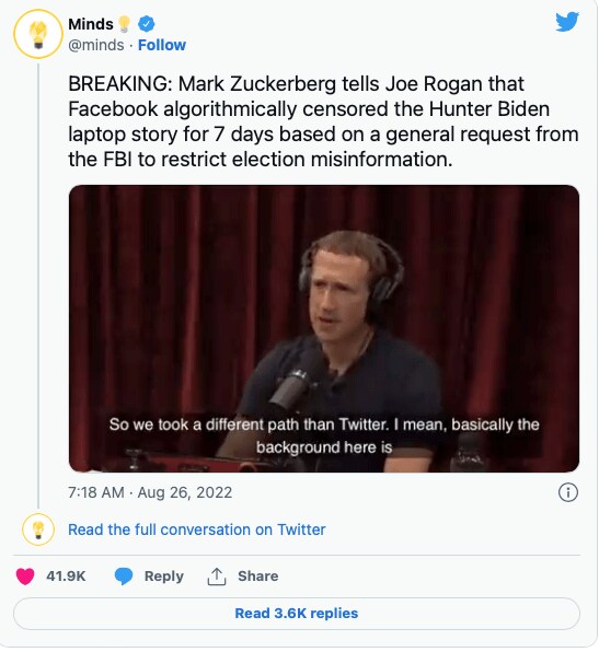 ポッドキャストに出演したザッカーバーグ氏