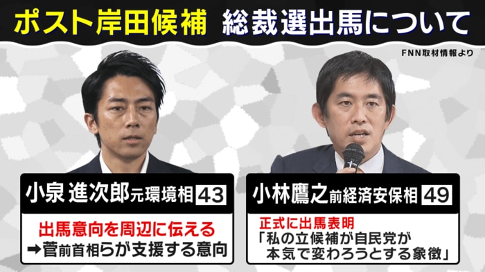 同じ40代の小泉氏と小林氏