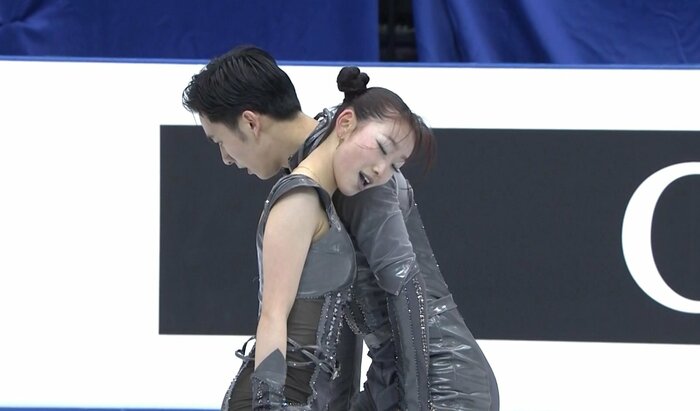 リズムダンス前、すごく緊張していたと語る2人(2024年世界ジュニア)