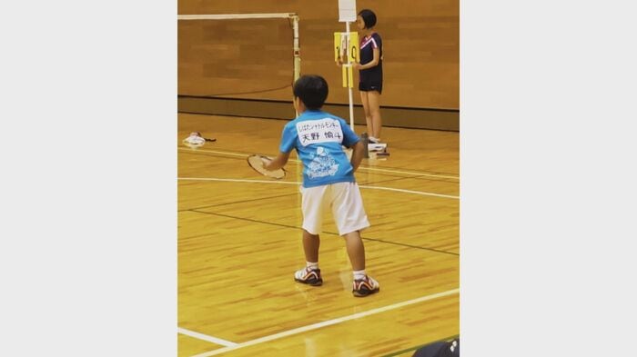 天野愉斗 選手（当時小学1年生）