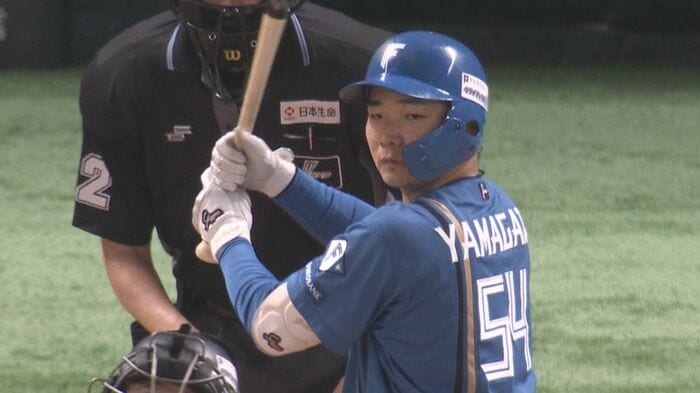 7回ソロホームランを放った山縣秀選手