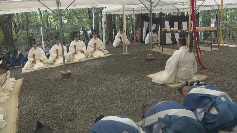 2033年の式年遷宮に向け…伊勢神宮で一連の祭典の幕開けとなる「山口祭」始まる 木材伐採作業の安全を祈願｜FNNプライムオンライン