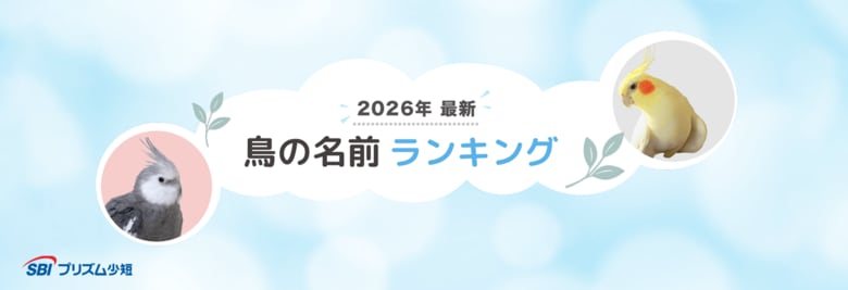 SBIプリズム少短【2026年最新】鳥の名前ランキングを発表！