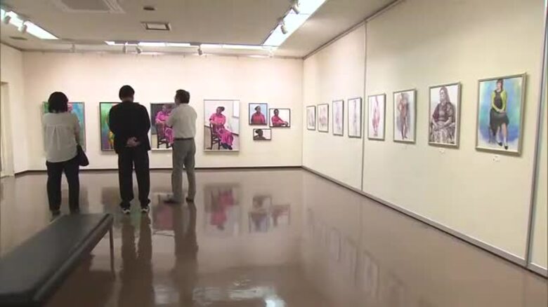 定年後に絵画制作を再開　海外の風景や人物画35点を展示【佐賀県】｜FNNプライムオンライン