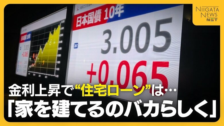 【長期金利3％】金利上昇で“住宅ローン”は？「家を建てるのバカらしく…」若い世代から困惑の声　「住宅価格上がっているところに金利まで…」住宅メーカーも影響懸念｜FNNプライムオンライン