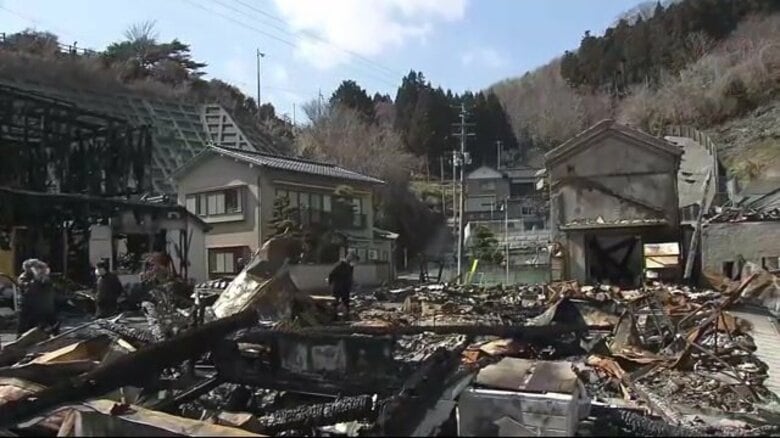 焼けた住宅、骨組みだけに…大船渡の山火事　甚大な被害明らかに　避難指示全て解除も自宅を失った住民は多数　｜FNNプライムオンライン